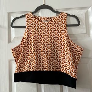 River Island Pattern Crop Top - Size 12